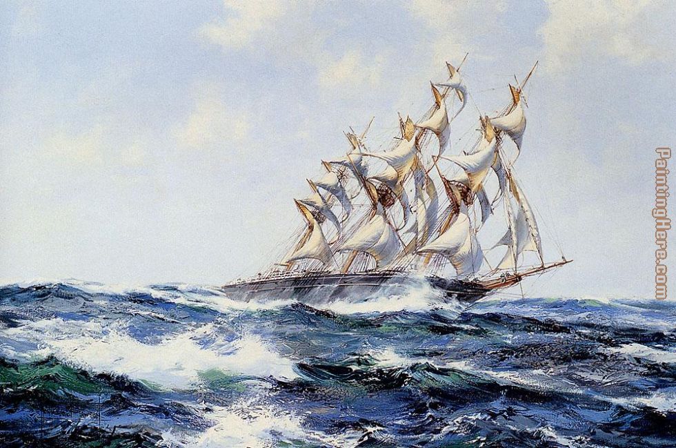 The Baltimore Flyer painting - Montague Dawson The Baltimore Flyer art painting
